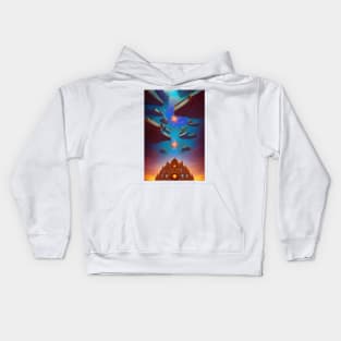 Mystical Cosmic Library Kids Hoodie